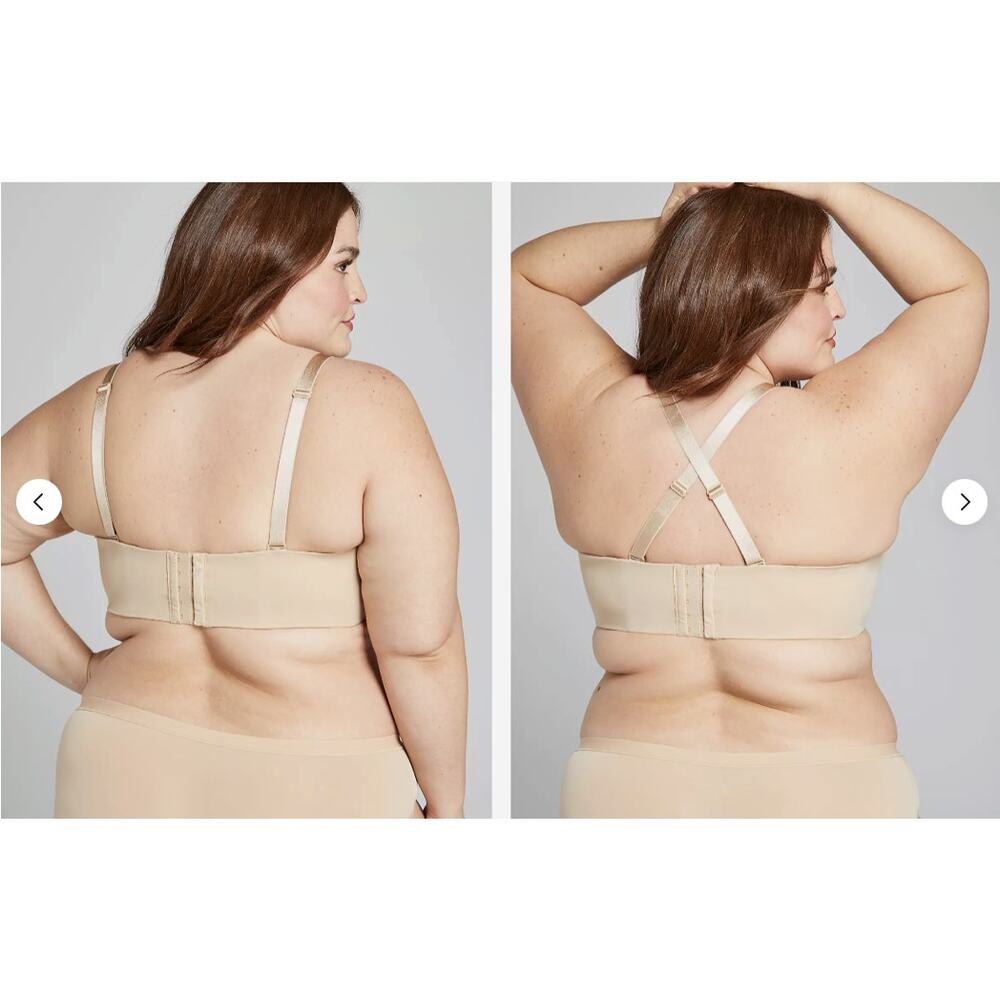 Cacique Solid Beige Tan Lightly Lined Multi-Way S… - image 2